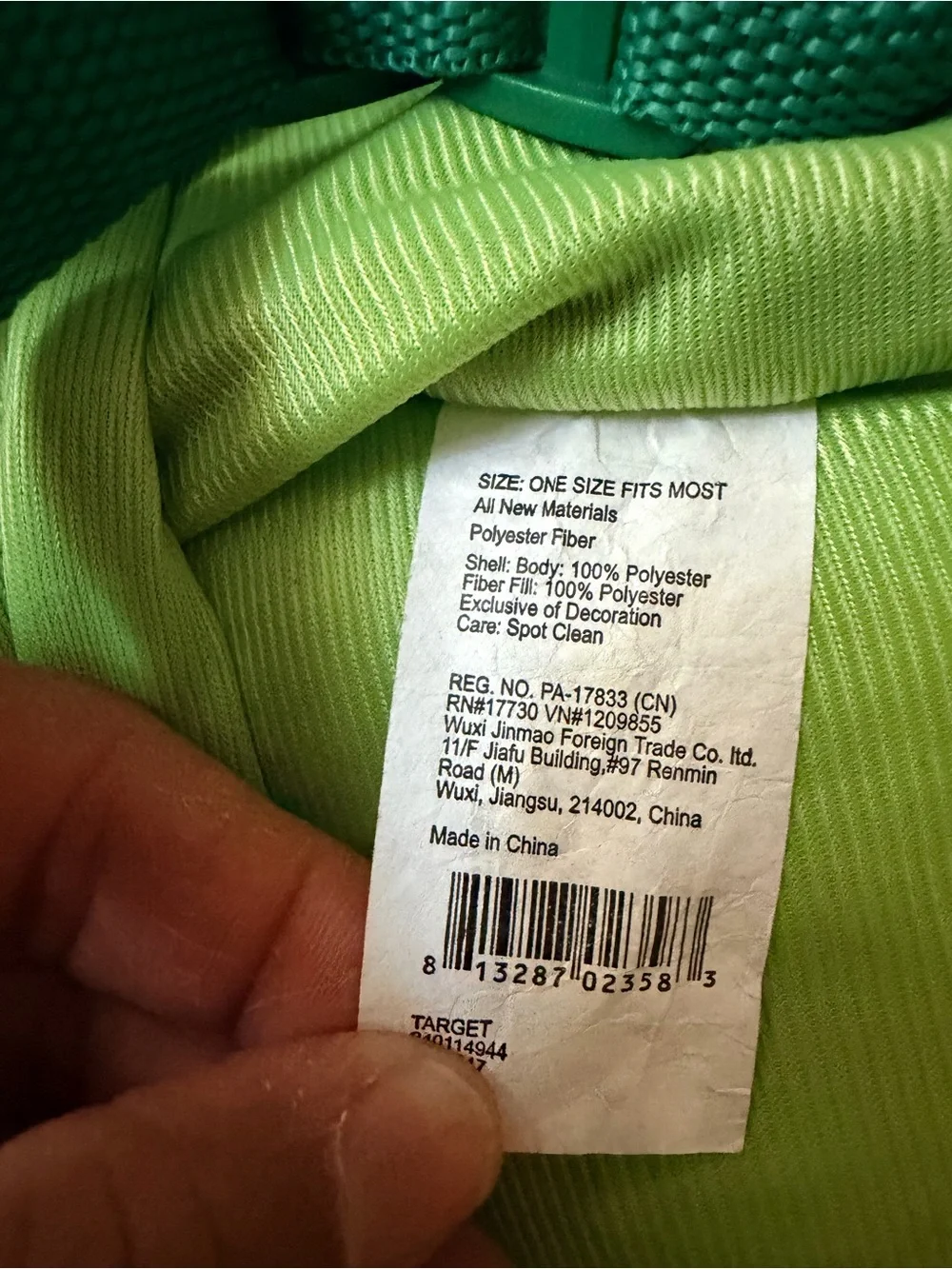 Target Green Shiny Plush Dinosaur Costume